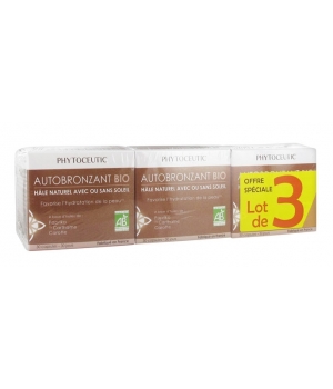 Lot de 3 autobronzant Bio 3x30 Phytoceutic