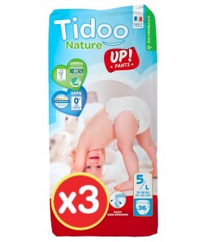 Lot de 3 x 36 Culottes d'Apprentissage Jumbo Pack (T5/XL) Tidoo