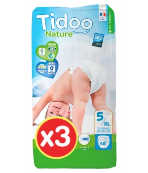 Lot de 3 x 46 Couches Jumbo Pack (T5/XL) Tidoo