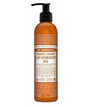 Lait hydratant bio Orange Lavande Dr Bronners