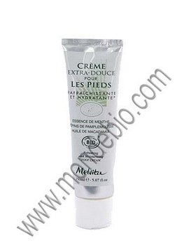 Cr�me extra douce pieds rafraichissante et hydratante 150ml Melvita