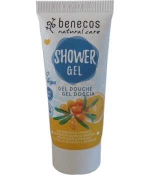 Mini gel douche argousier et orange Benecos