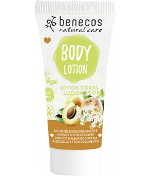 Mini lotion corps abricot et fleur de sureau Benecos