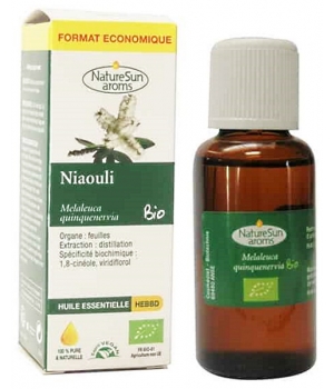 Niaouli bio Flacon compte gouttes NatureSun'arôms