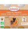 Duo Menu Carotte Pruneau Boeuf fermier d es 8 mois Babybio