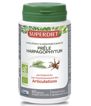 Prêle et Harpagophytum bio 90 gélules marines Super Diet