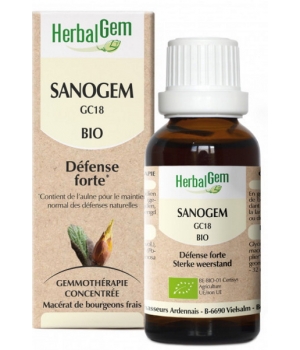 Sanogem bio Flacon compte gouttes Herbalgem Gemmobase