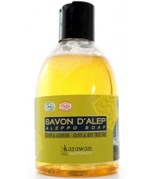 Savon d'Alep liquide bio Olive et Laurier Karawan