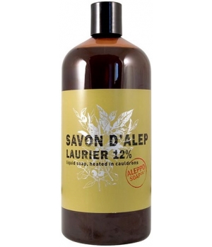 Savon d'Alep liquide Olive et 12 % aurier Recharge 1 Tade