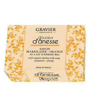 Savon Marjolaine Orange au lait d'ânesse Gravier