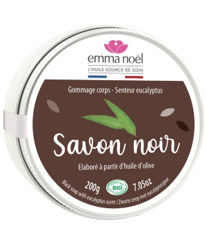 Savon Noir Hammam à l'Eucalyptus Emma Noël