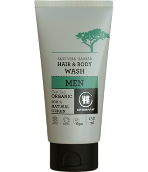 Shampoing douche 2 en 1 homme Aloe Vera Baobab Urtekram