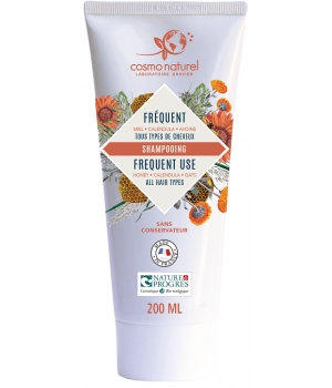 Shampoing usage fréquent Miel Calendula Avoine tube Cosmo Naturel