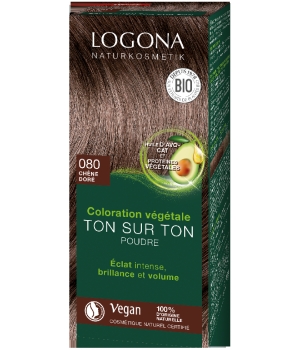 Soin colorant végétal poudre Chêne doré Logona