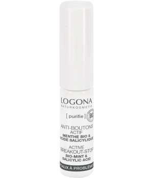 Logona SOS boutons menthe bio et acide salicylique 6ml