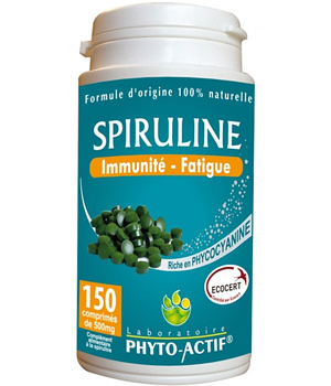 Spiruline bio 100% naturelle Immunité Fatigue 150 Phyto-Actif