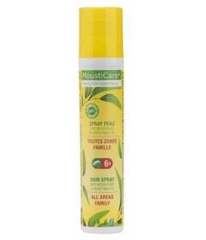 Spray peau Famille enrichi en Aloe vera bio dès 6 mois Mousticare