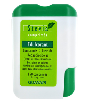 Stevia Aliment à pouvoir sucrant distributeur de 150 Guayapi