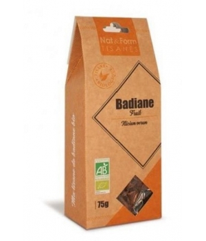 Tisane badiane Bio 75 Nat et Form