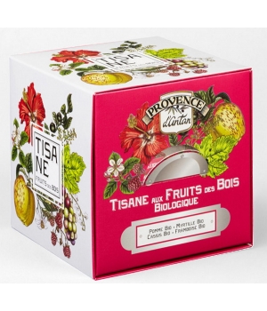 Tisane Be Cube Fruits des bois bio 24 sachets 60gr recharge Provence D Antan