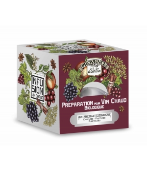 Tisane Be Cube Préparation pour vin chaud bio 24 sachets 48 gr recharge Provence D Antan