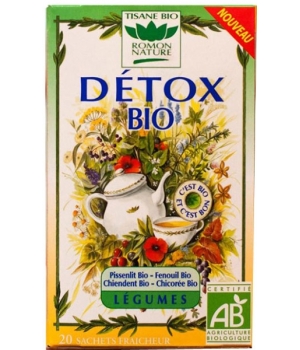 Tisane Detox bio aux Légumes 20 sachets Romon Nature