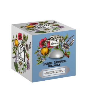 Tisane Cube Sommeil bio 24 sachets 36g boite Provence D Antan