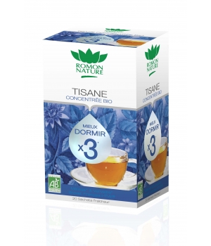 Tisane concentrée Mieux dormir Bio 20 sachets Romon Nature