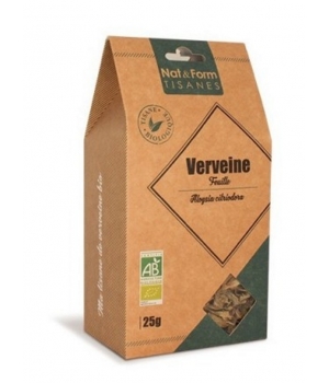 Tisane verveine feuille Bio 25 Nat et Form