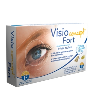 Visioconcept Fort 2 blisters de 30 gélules + DHA 30 laboratoires fenioux