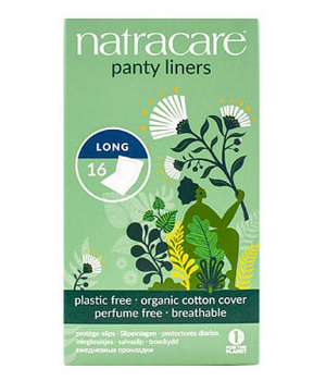 Natracare 16 protèges slip naturels incurvés longs