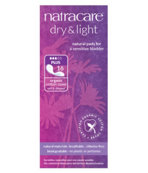 Natracare 16 Serviettes incontinence légère Plus