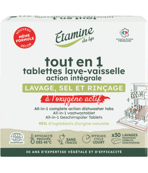 Etamine du Lys 30 Tablettes Lave vaisselle tout en un
