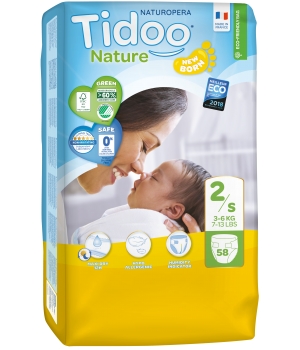Tidoo 58 Couches Jumbo Pack (T2/S) 3/6kg