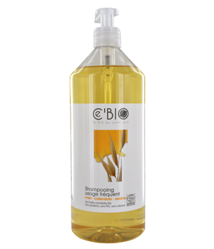 Ce'bio Shampooing usage fréquent Miel Calendula Avoine 1L