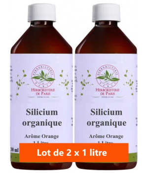 Herboristerie De Paris Lot de 2 Silicium organique 35 mg silicium 2 x 1 Litre