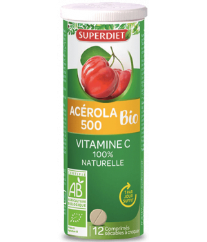Anti-Gaspi Acérola 500 bio 12 comprimés Super Diet