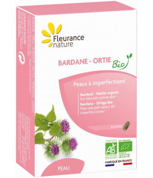 Fleurance Nature Bardane Ortie peaux à imperfections 30 comprimés