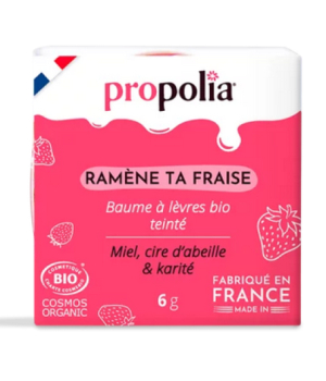 Propolia Baume à lèvres bio teinté Ramène ta fraise 6g
