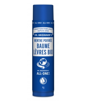 Dr Bronners Baume à lèvres Menthe poivrée bio 4g