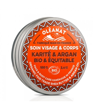 Oleanat Baume au beurre de karité et huile d'argan 100ml