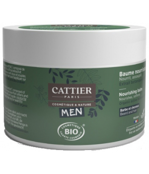 Cattier Baume nourrissant barbe et cheveux Homme 90g