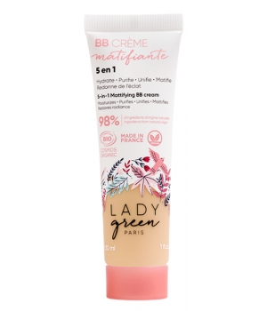 Lady Green BB Crème Perfectrice 5 en 1 teint claire 30ml