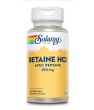 Produits bio santé, bien être Solaray Kal Bétaine HCL avec Pepsine 250 mg 180 gélules