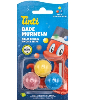 Tinti Billes de bain x3 (bleu, jaune et rouge)