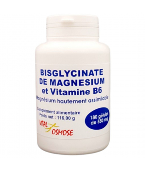Vital Osmose Bisglycinate de Magnésium et Vitamine B6 180 gélules