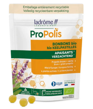 Ladrome Bonbons Propolis Brune et Verte 50g