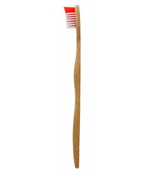 Ola Bamboo Brosse à dents Adulte Rouge Médium