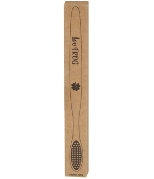 Lov'Frog Brosse à dents bambou charbon actif Adulte Trèfle
