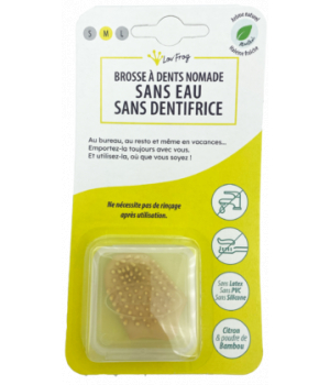 Lov'Frog Brosse à dents nomade bambou et menthol Taille M